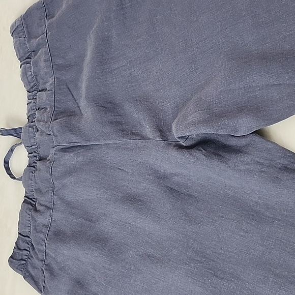 PUREJILL 100% LINEN PANTS SIZE LARGE PETITE BLUE COLOR - Picture 11 of 11